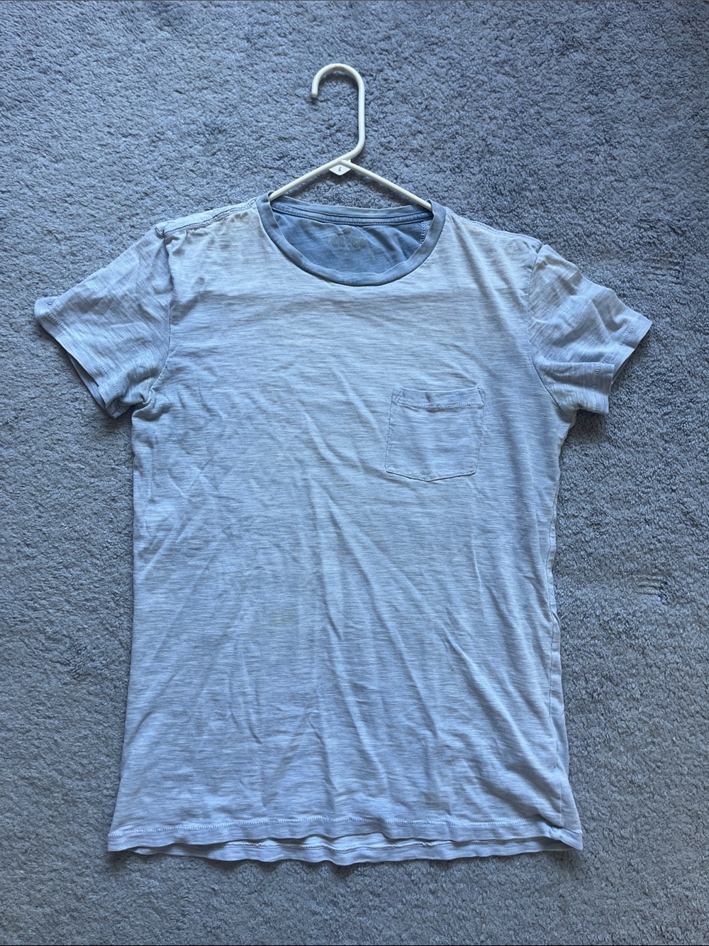 Indigo Light Blue Short Sleeve Pocket Tee